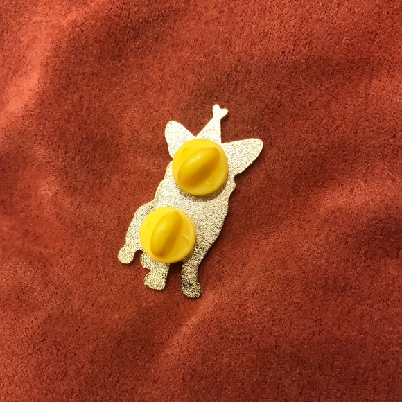 Birthday corgi dog enamel lapel pin - Picture 2 of 2